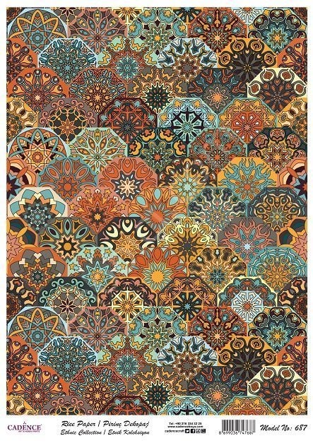 Cadence Pirinç Dekopaj Kağıdı Model - 687