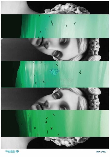 Diamond Pirinç Dekopaj Kağıdı - 3097