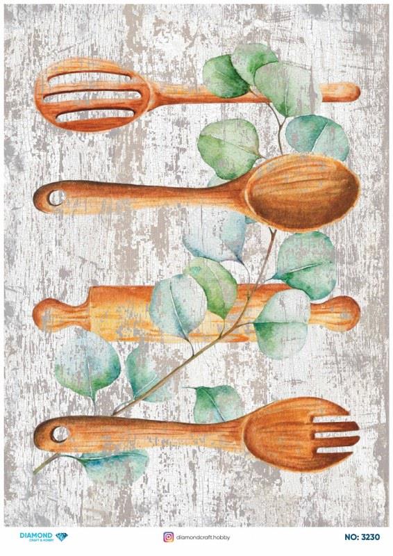 Diamond Pirinç Dekopaj Kağıdı - 3230