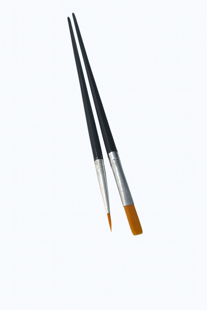 Ekonomik Sivri Uç + Düz Uç Fırça Seti