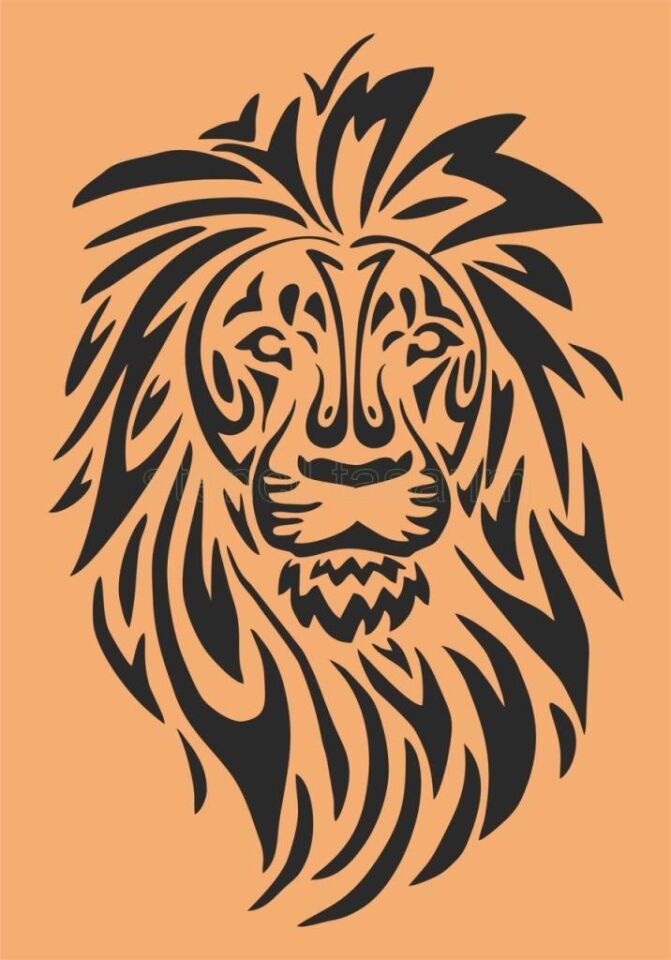 Hayvan Temalı Desenler Stencil Şablon (21x30) H-021