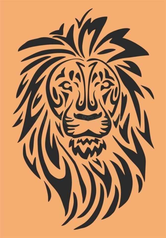 Hayvan Temalı Desenler Stencil Şablon (21x30) H-021