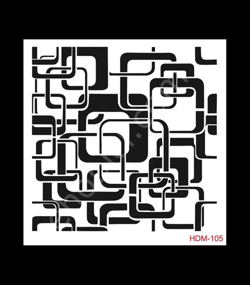 HDM105 Cadence Home Dekor Stencil 25x25