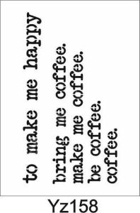 Yazı Desenler Stencil Şablon (21x30) YZ-158