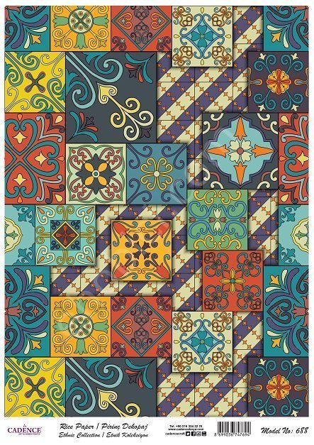 Cadence Pirinç Dekopaj Kağıdı Model - 688