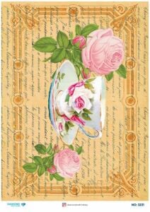 Diamond Pirinç Dekopaj Kağıdı - 3231