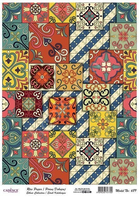 Cadence Pirinç Dekopaj Kağıdı Model - 689