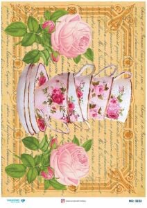 Diamond Pirinç Dekopaj Kağıdı - 3232