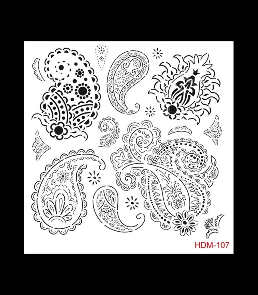 HDM107 Cadence Home Dekor Stencil 25x25