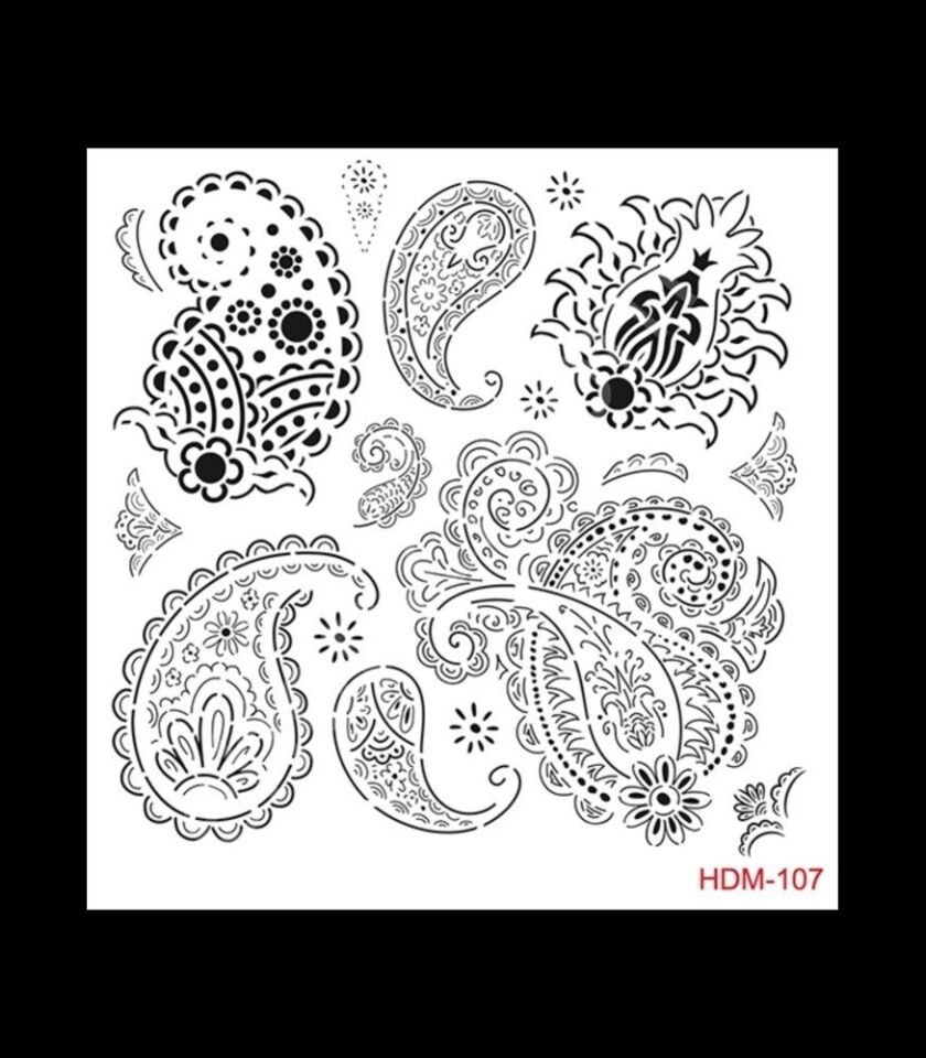 HDM107 Cadence Home Dekor Stencil 25x25