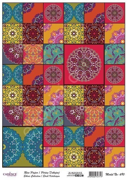 Cadence Pirinç Dekopaj Kağıdı Model - 690