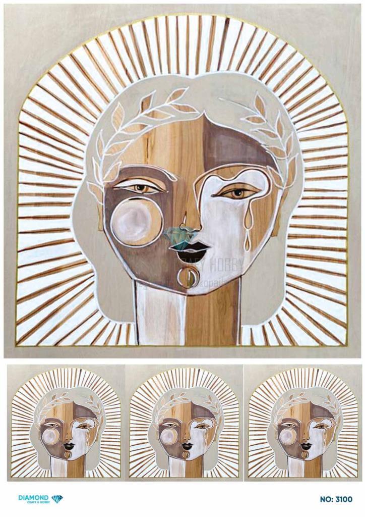 Diamond Pirinç Dekopaj Kağıdı - 3100