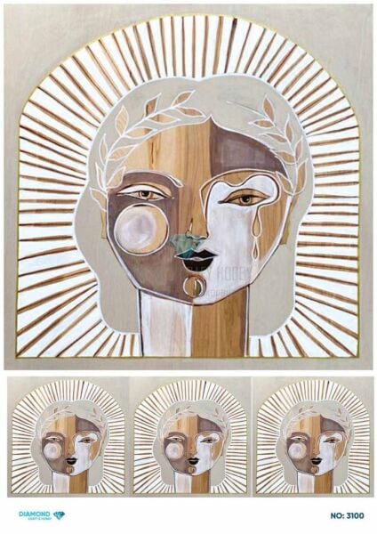 Diamond Pirinç Dekopaj Kağıdı - 3100