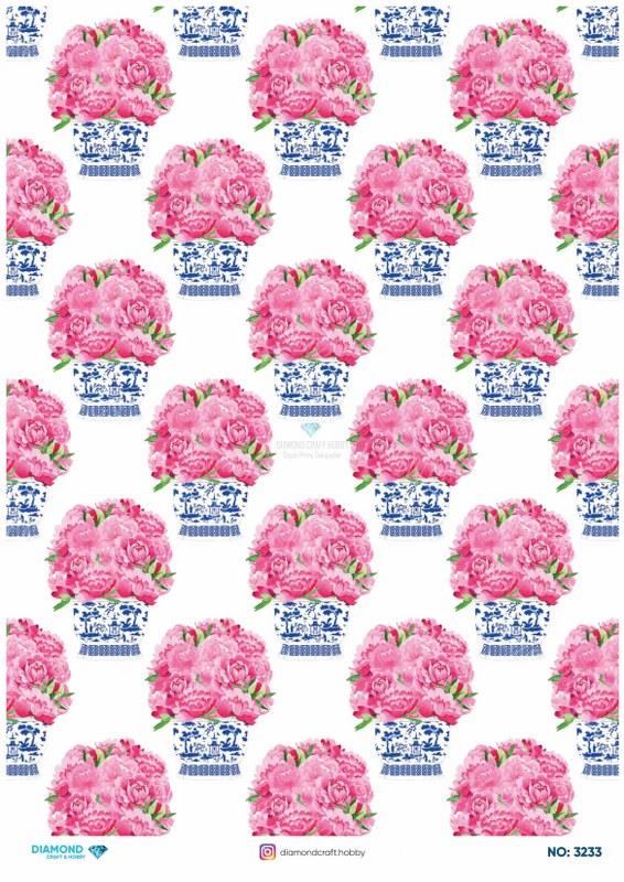 Diamond Pirinç Dekopaj Kağıdı - 3233