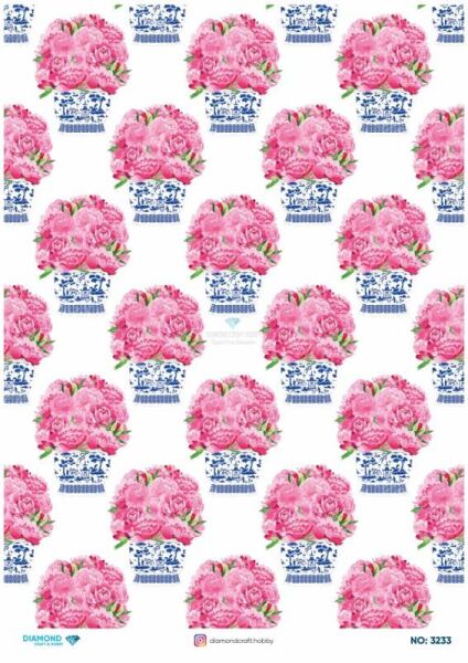 Diamond Pirinç Dekopaj Kağıdı - 3233