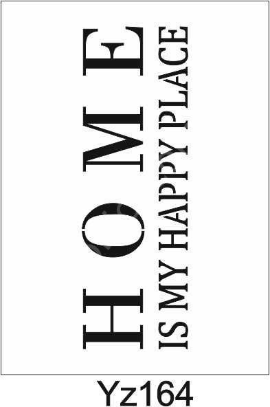 Yazı Desenler Stencil Şablon (15x30) YZ-164