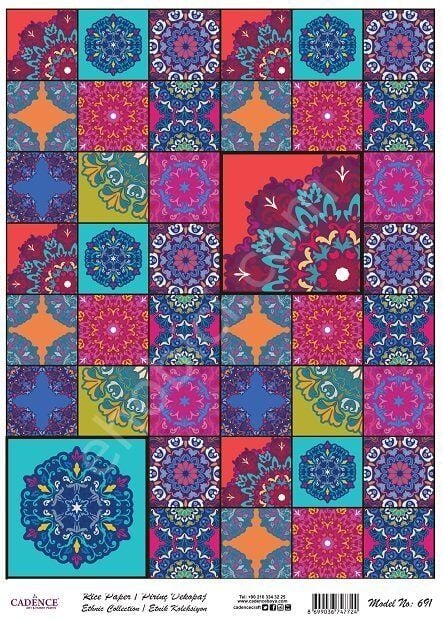 Cadence Pirinç Dekopaj Kağıdı Model - 691