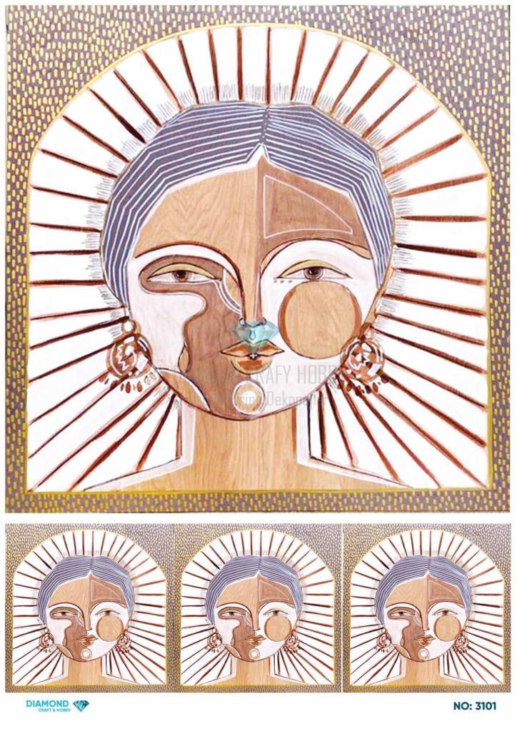 Diamond Pirinç Dekopaj Kağıdı - 3101