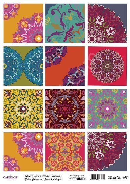 Cadence Pirinç Dekopaj Kağıdı Model - 692