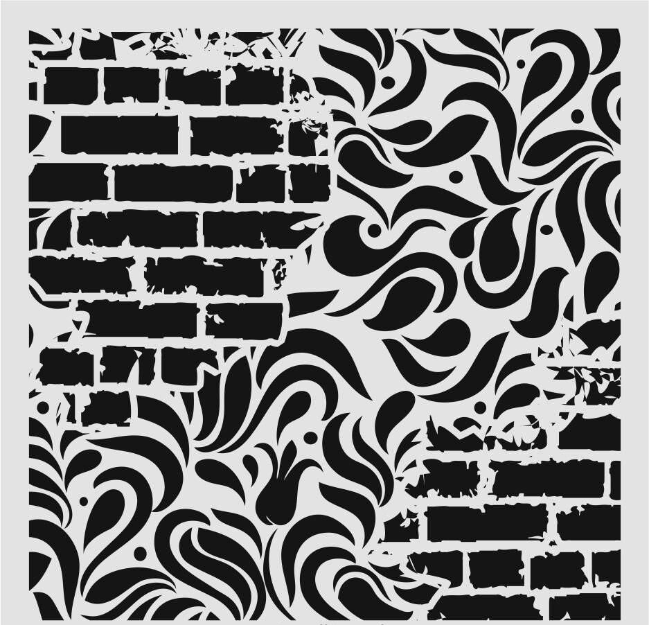 Duvar Dekor Stencil Şablon (40x40) HD-186