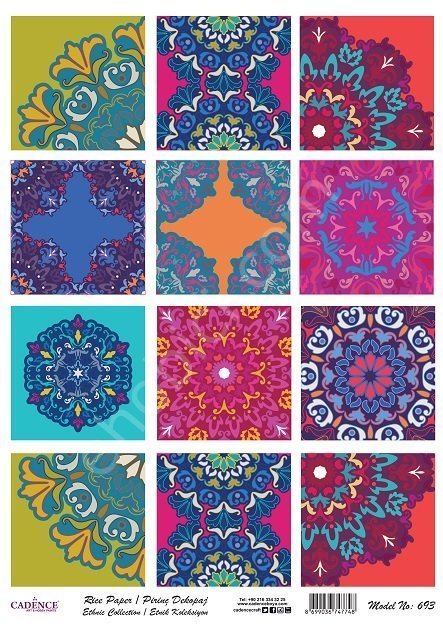 Cadence Pirinç Dekopaj Kağıdı Model - 693