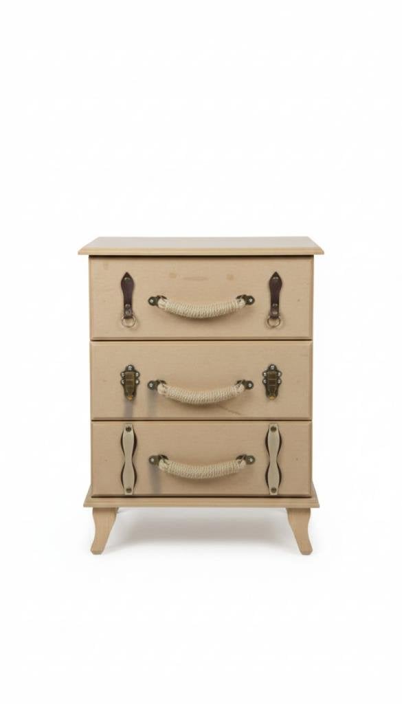 Ahşap Komodin 53x40x70cm NO:1 S-314