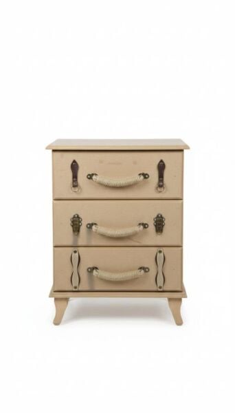 Ahşap Komodin 53x40x70cm NO:1 S-314