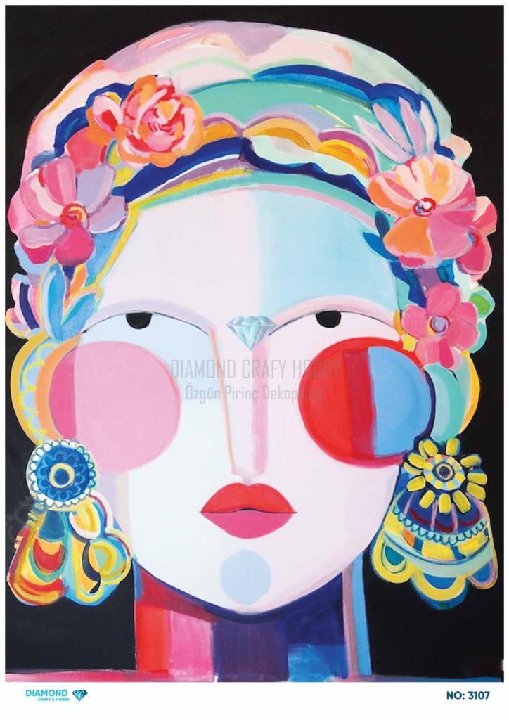 Diamond Pirinç Dekopaj Kağıdı - 3107