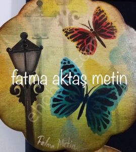 Fatma Metin Serisi - Boyutlu Stencil 038 20x20cm