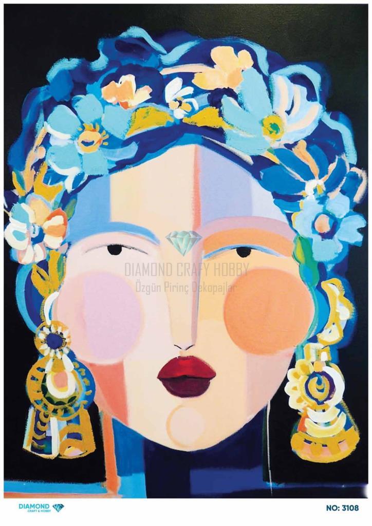 Diamond Pirinç Dekopaj Kağıdı - 3108