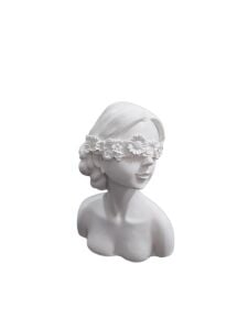 Gözü Çiçekli Kız Büst 9,5x6,5cm
