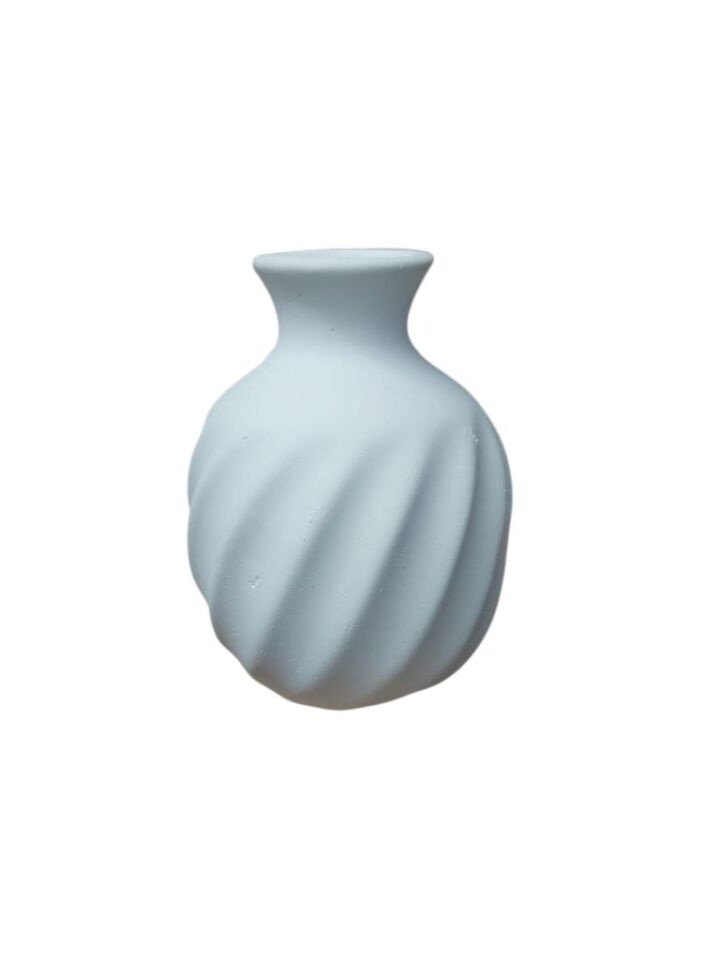 Burgulu Tombul Vazo 10x8cm