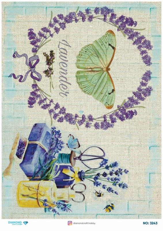 Diamond Pirinç Dekopaj Kağıdı - 3243