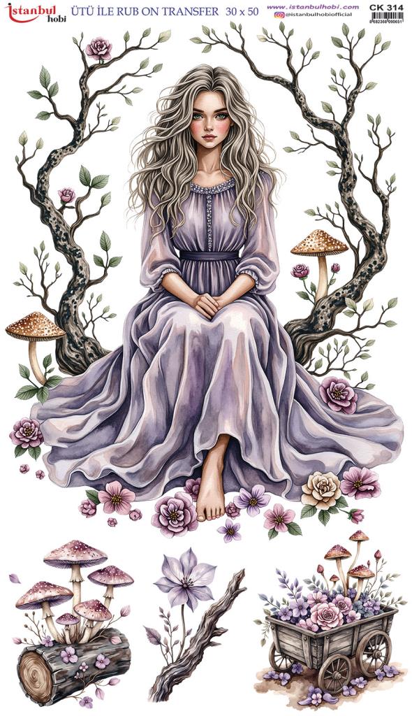 Ütü İle Rub On Transfer Kağıdı 30x50cm CK314