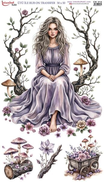 Ütü İle Rub On Transfer Kağıdı 30x50cm CK314