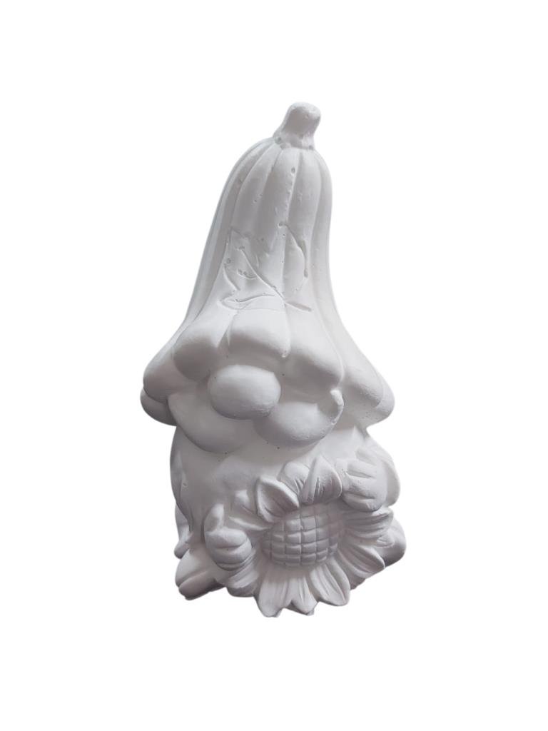 Çiçekli Büyük Gnome Dekoratif Cüce 16x10cm