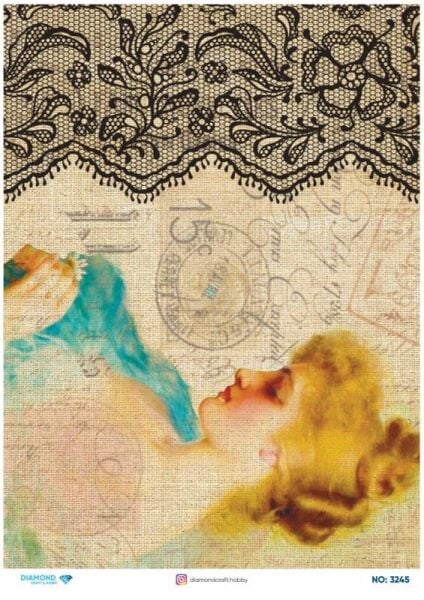 Diamond Pirinç Dekopaj Kağıdı - 3245