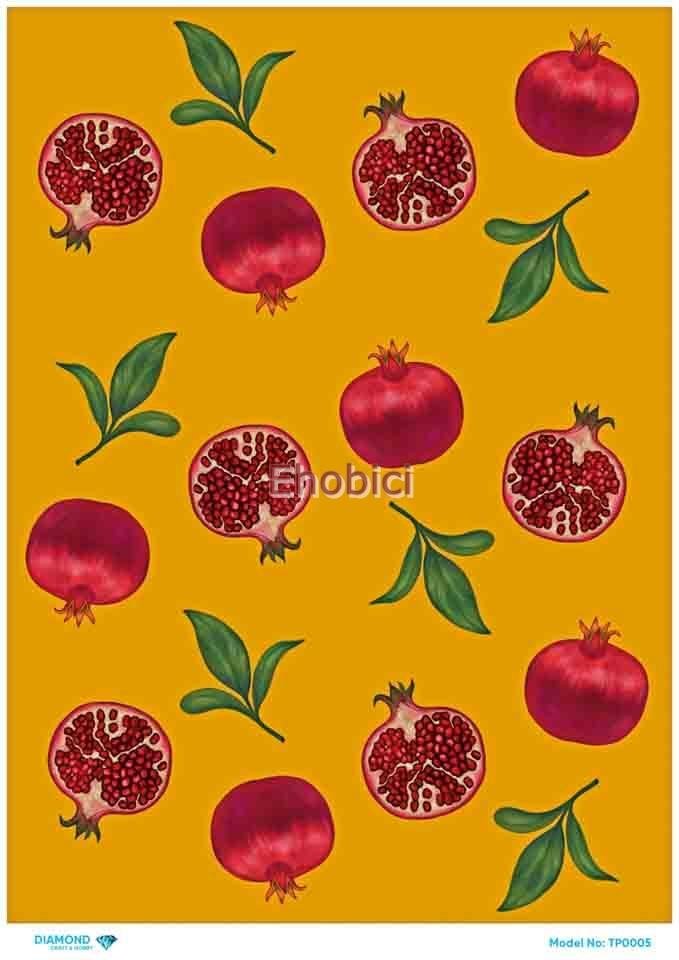 Diamond Pirinç Dekopaj Kağıdı - TP-005