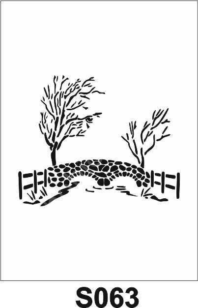 Diğer Karışık Desenler Stencil Şablon (21x30) S-063