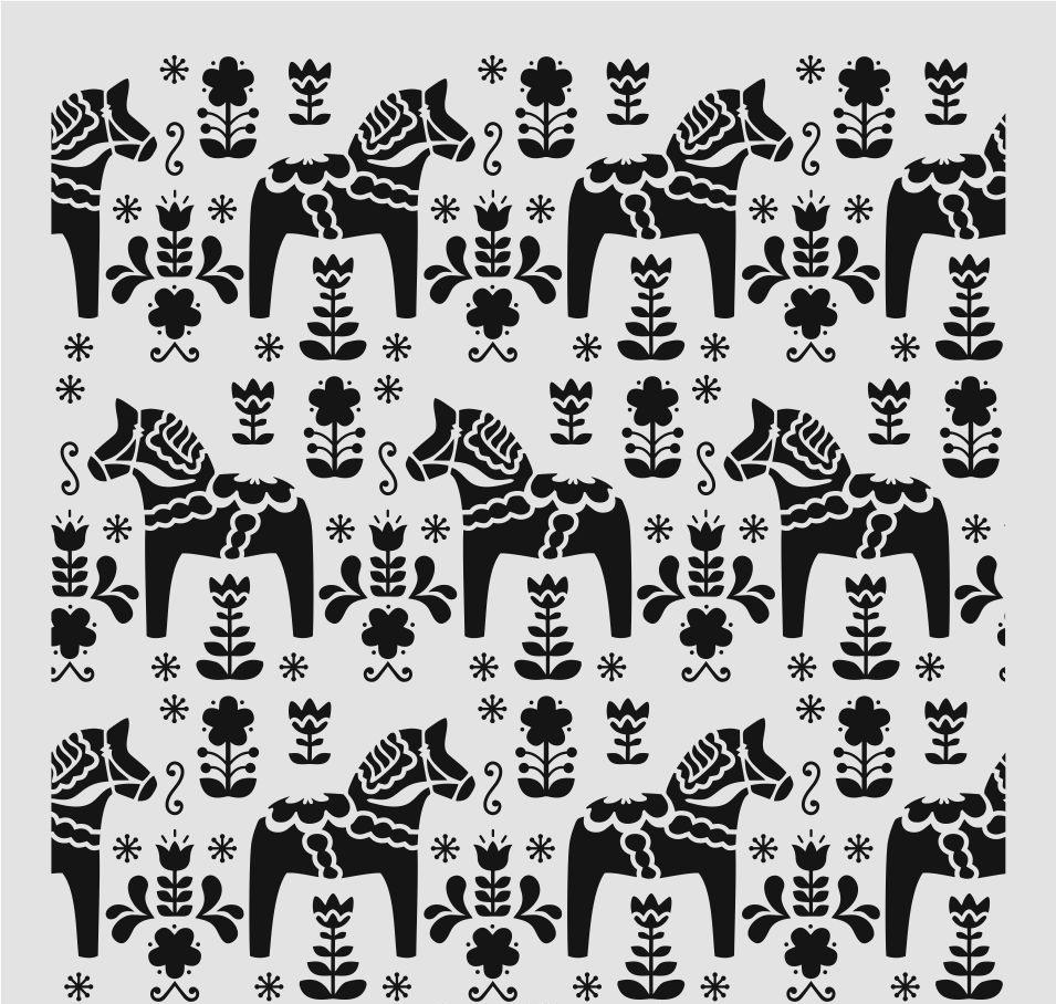 Duvar Dekor Stencil Şablon (40x40) HD-193