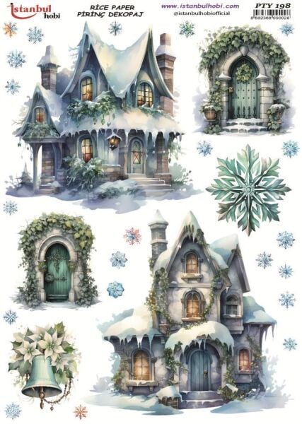 Pirinç Dekopaj Kağıdı 30x42cm PTY-198 Yılbaşı