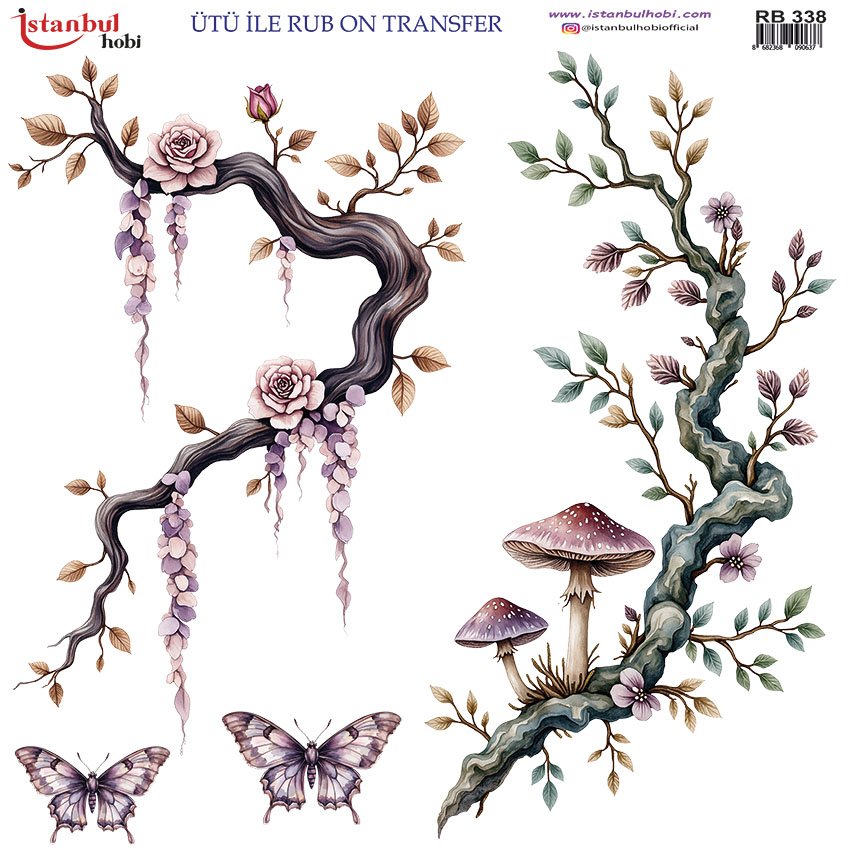 Ütü ile Rub On Transfer Kağıdı 30x30cm RB-338