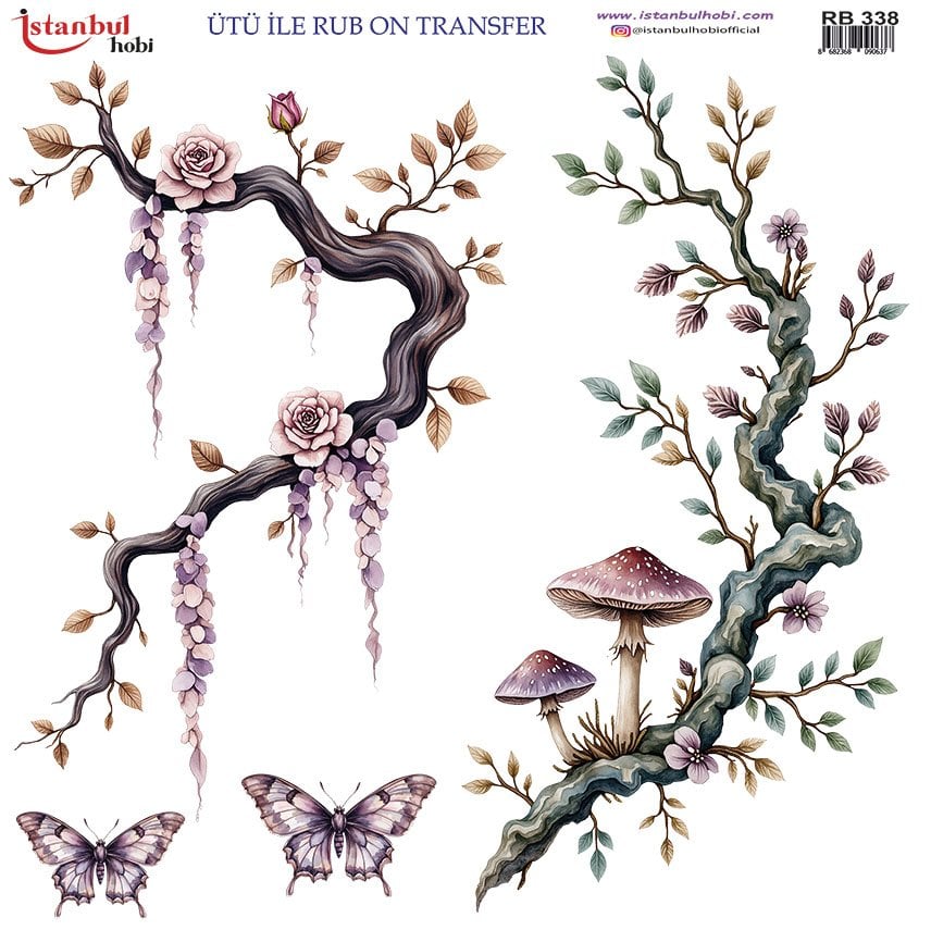 Ütü ile Rub On Transfer Kağıdı 30x30cm RB-338