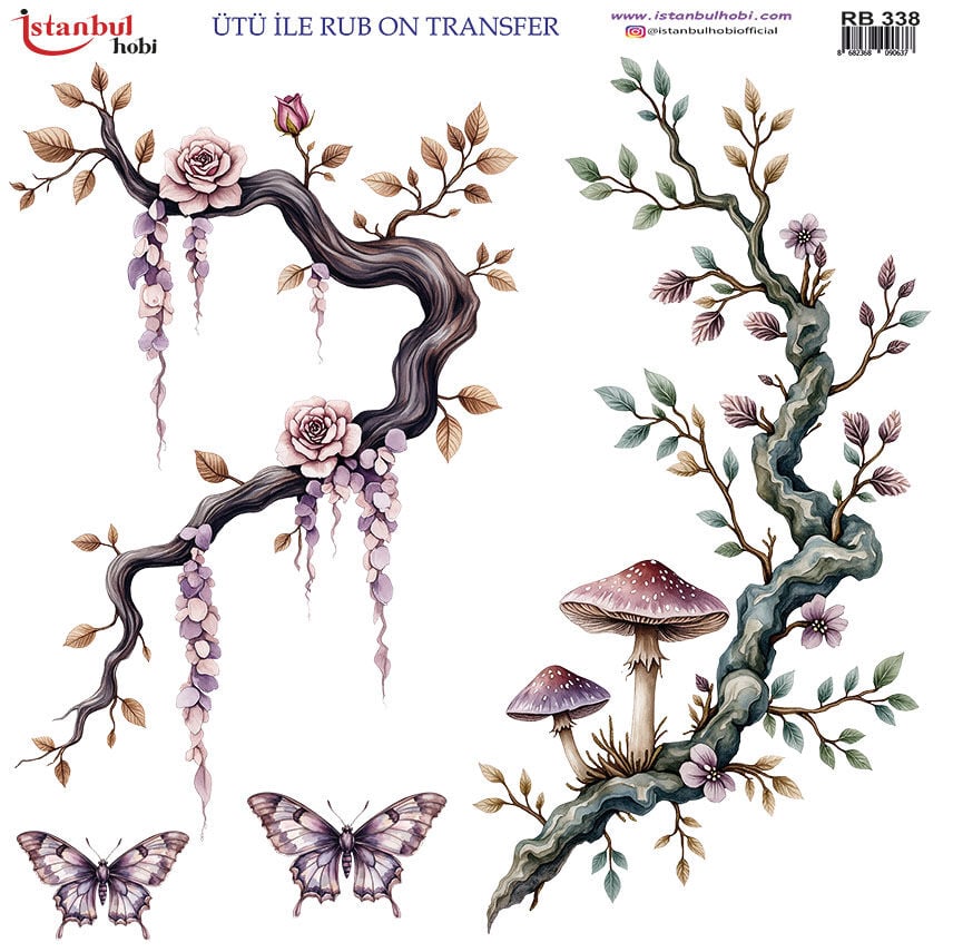 Ütü ile Rub On Transfer Kağıdı 30x30cm RB-338