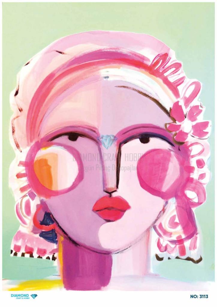 Diamond Pirinç Dekopaj Kağıdı - 3113