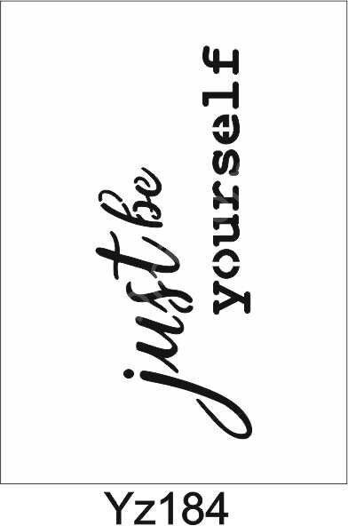 Yazı Desenler Stencil Şablon (15x30) YZ-184