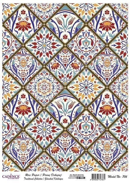 Cadence Pirinç Dekopaj Kağıdı Model - 706