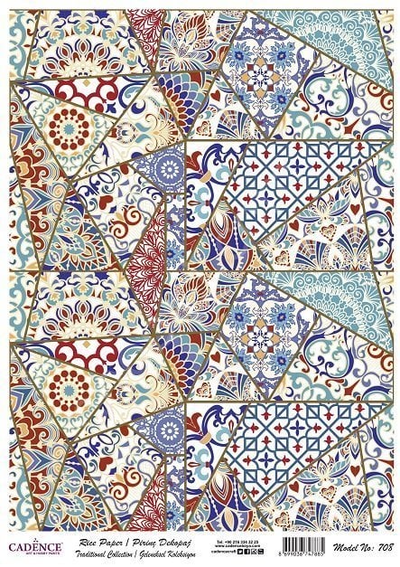 Cadence Pirinç Dekopaj Kağıdı Model - 708