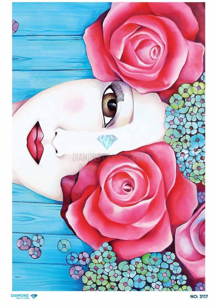 Diamond Pirinç Dekopaj Kağıdı - 3117