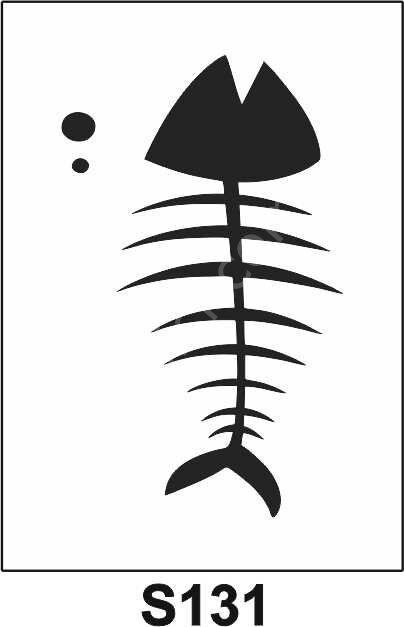 Diğer Karışık Desenler Stencil Şablon (15x20) S-131